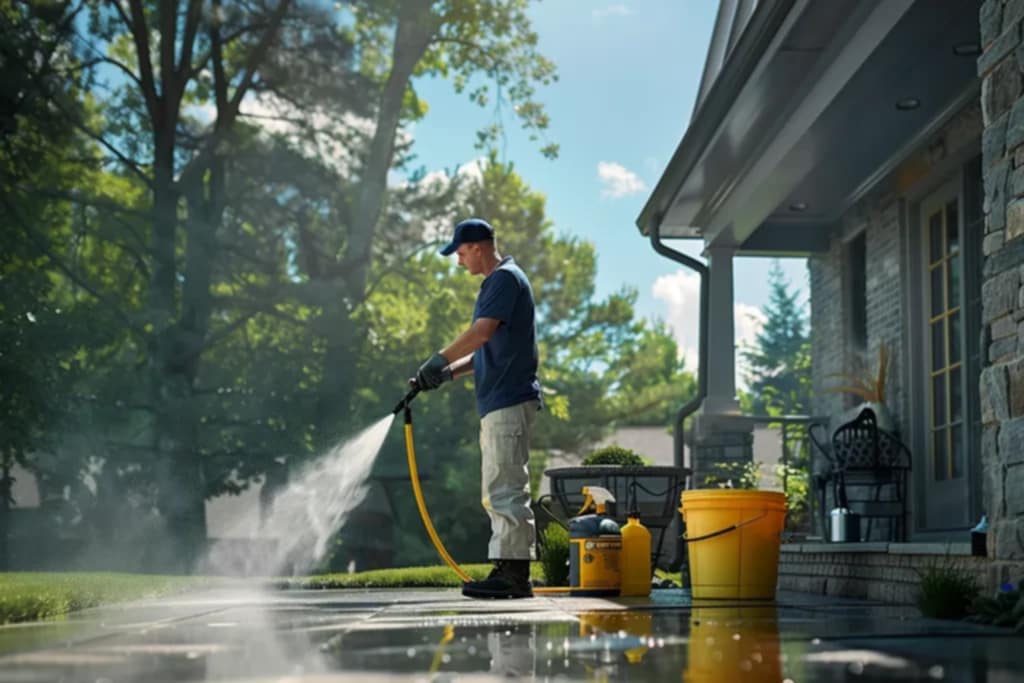 Professional pressure washing service